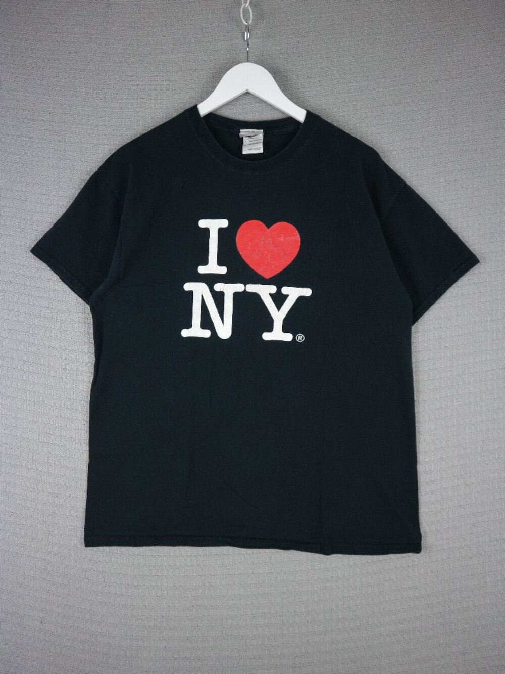 I Love NY Black Graphic Tee Mens Large